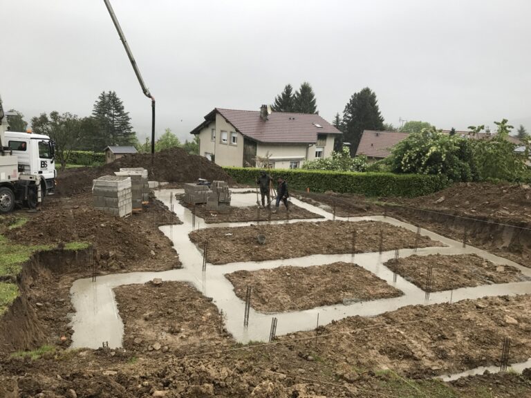 Aménagement extérieur du jardin (Terrassement et VRD Soubassement, Bons-en-Chablais)