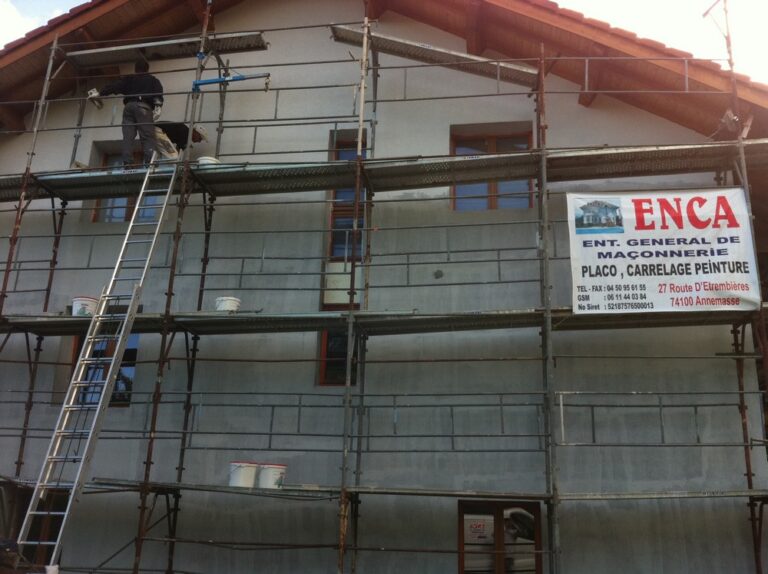 Aménagement extérieur du jardin, Rénovation facade Crépi Peinture (Fessy)