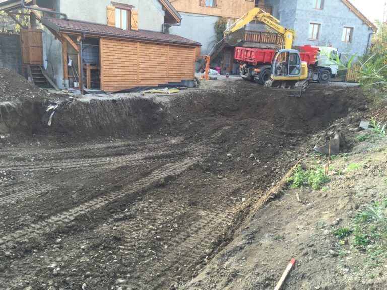 Aménagement extérieur du jardin (Terrassement Voirie & Réseaux, Saint-Julien-en-Genevois)