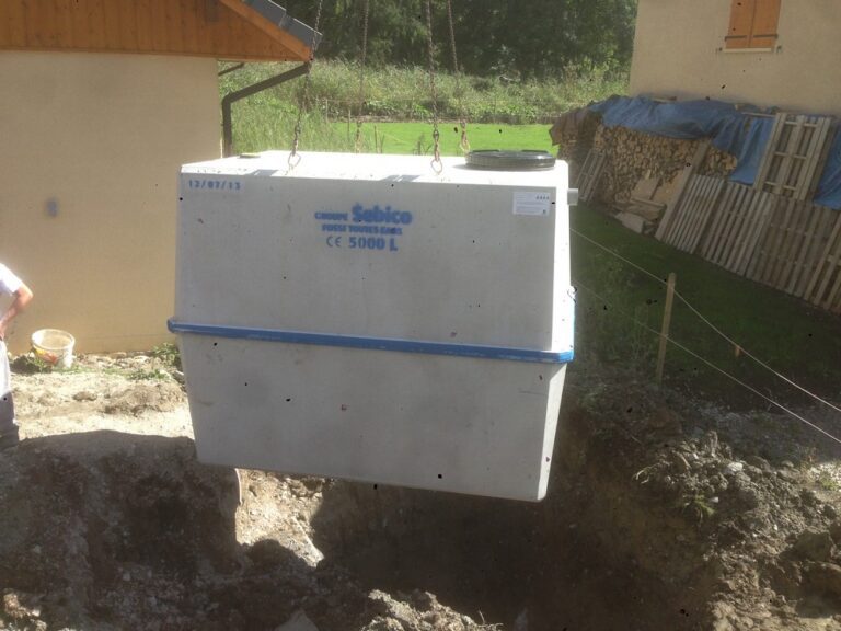 Aménagement extérieur du jardin, Drainage Cuve eau de pluie (Messery)