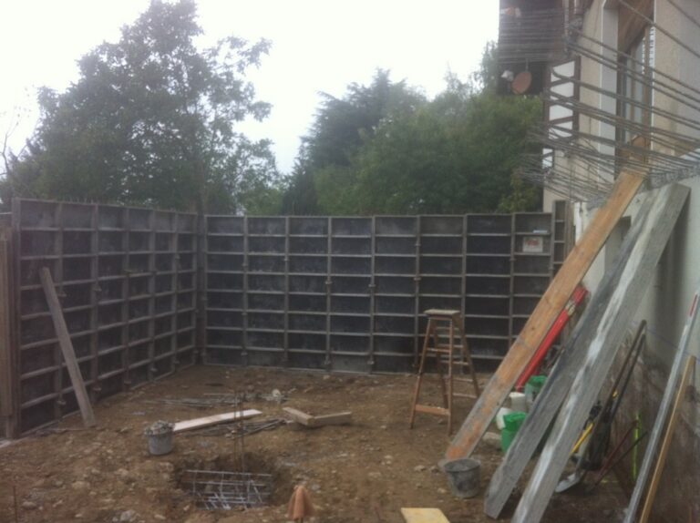 Aménagement extérieur du jardin sur le chantier Terrassement Agrandissement à Fillinges