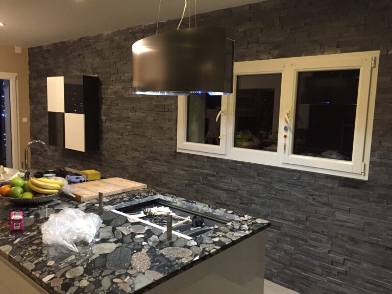 Aménagement extérieur du jardin, Revêtement Mur Parement (Cranves-Sales)