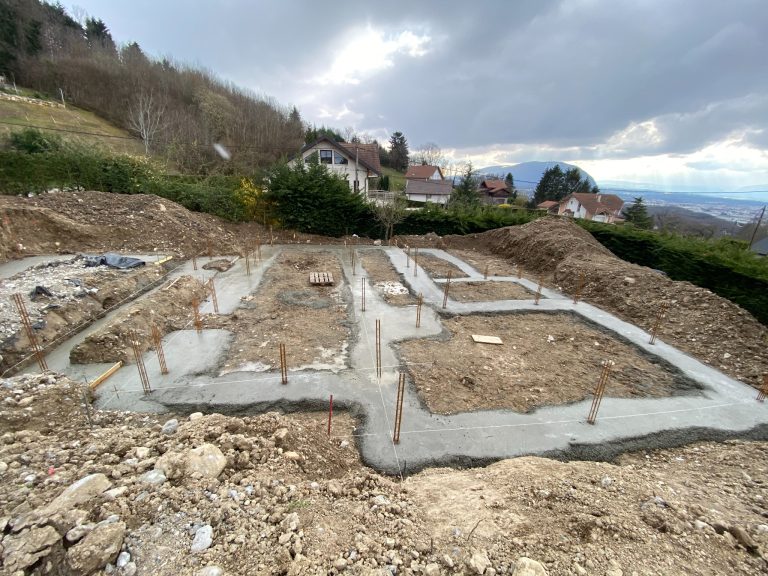 Terrassement et Maçonnerie complète - Villa Design à Cranves-Sales (2023) – ENCA BTP