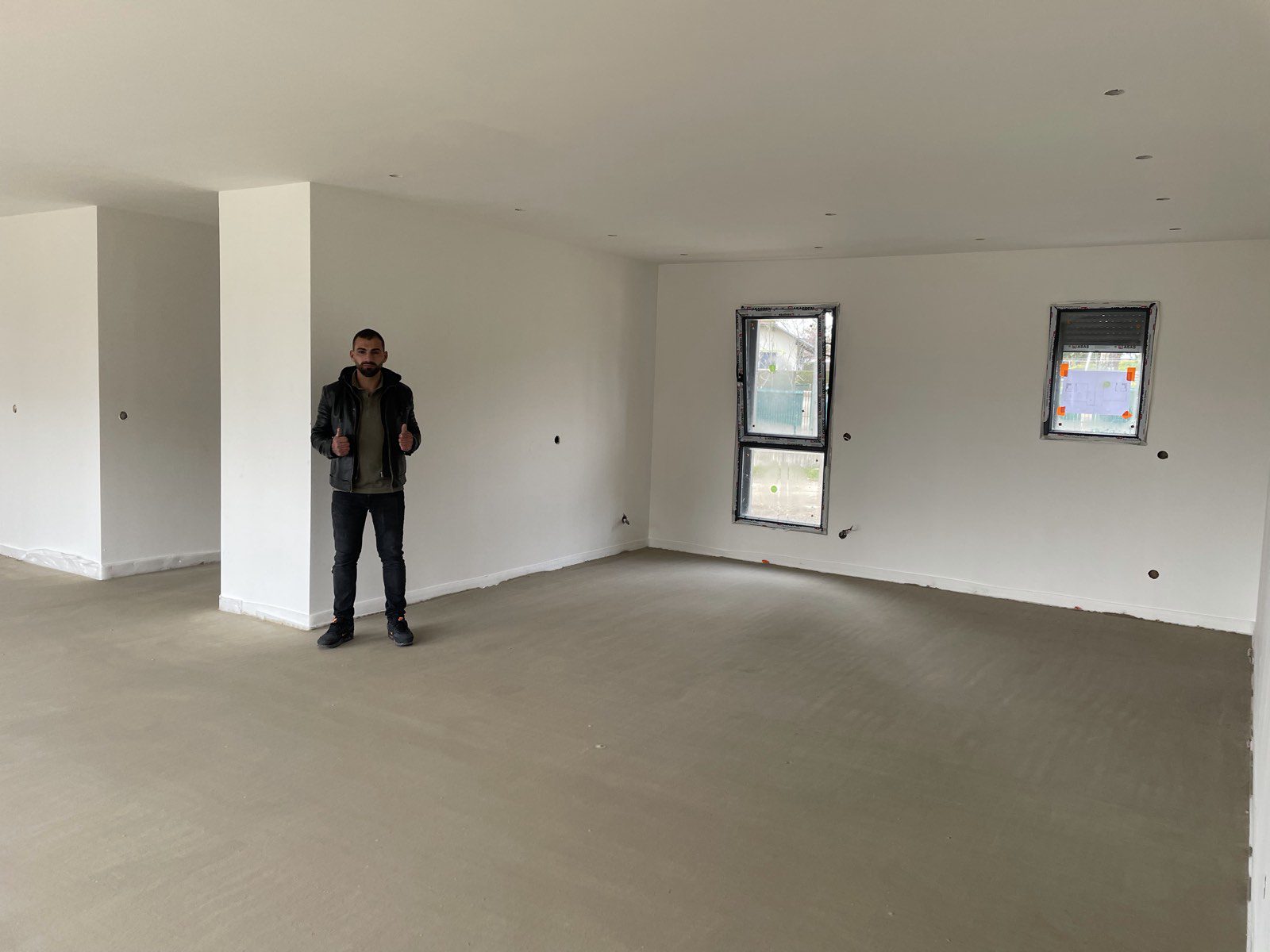 Pose terminée du doublage et des cloisons intérieures